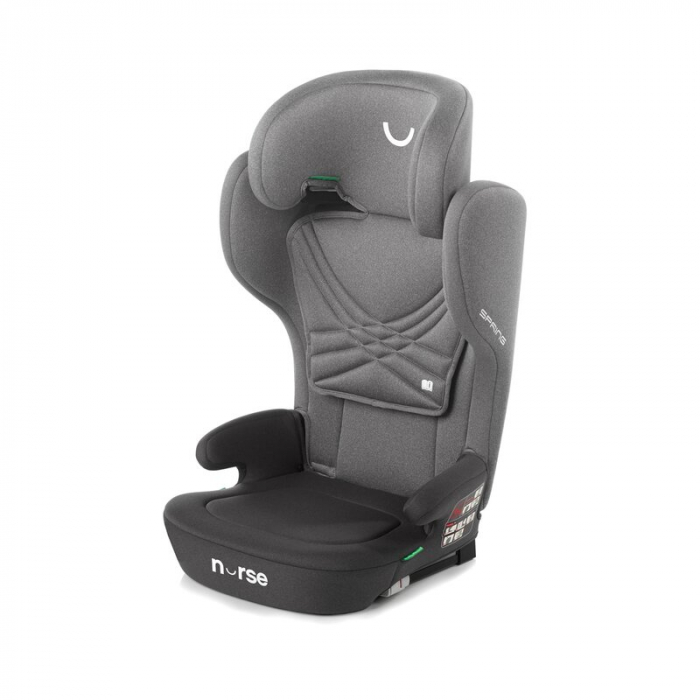 Scaun auto, Nurse, Spring, I-Size, Cu sistem isofix, Pliabil, 100-150 cm, 4-12 ani, Conform cu standardul european de securitate ECE R129, Storm [5]