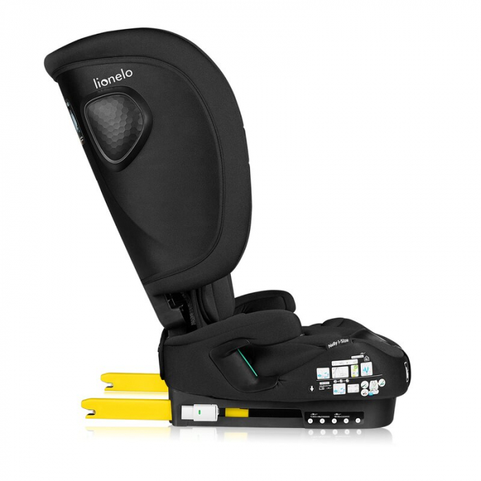 Scaun auto pliabil, Lionelo, Nelly, i-Size, 76- 150 cm, Tetiera reglabila in 15 pozitii, Spatar reglabil in 4 pozitii, Sisteme de fixare Isofix si Top Tether, Sezut lat si confortabil, Conform cu ECE  [16]