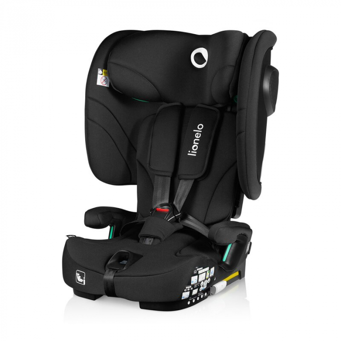 Scaun auto pliabil, Lionelo, Nelly, i-Size, 76- 150 cm, Tetiera reglabila in 15 pozitii, Spatar reglabil in 4 pozitii, Sisteme de fixare Isofix si Top Tether, Sezut lat si confortabil, Conform cu ECE  [4]