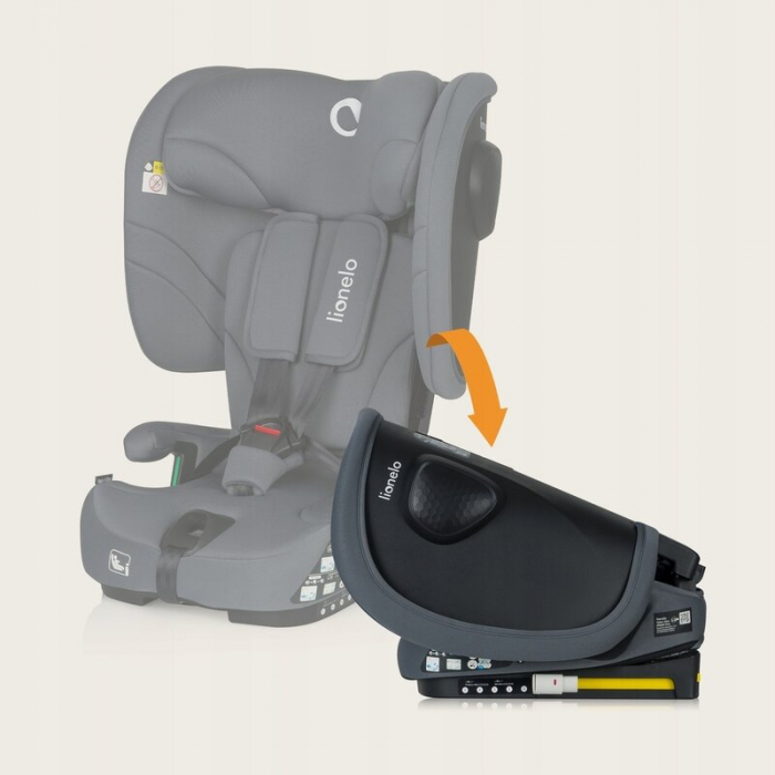 Scaun auto pliabil, Lionelo, Nelly, i-Size, 76- 150 cm, Tetiera reglabila in 15 pozitii, Spatar reglabil in 4 pozitii, Sisteme de fixare Isofix si Top Tether, Sezut lat si confortabil, Conform cu ECE  [35]