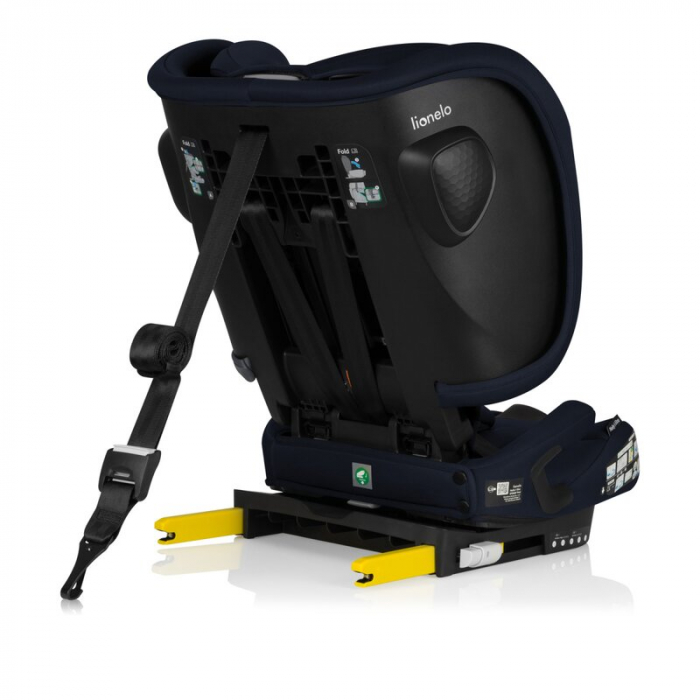 Scaun auto pliabil, Lionelo, Nelly, i-Size, 76- 150 cm, Tetiera reglabila in 15 pozitii, Spatar reglabil in 4 pozitii, Sisteme de fixare Isofix si Top Tether, Sezut lat si confortabil, Conform cu ECE  [8]