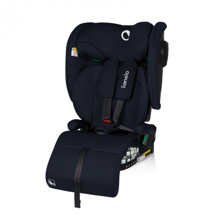 Scaun auto pliabil, Lionelo, Nelly, i-Size, 76- 150 cm, Tetiera reglabila in 15 pozitii, Spatar reglabil in 4 pozitii, Sisteme de fixare Isofix si Top Tether, Sezut lat si confortabil, Conform cu ECE  [6]