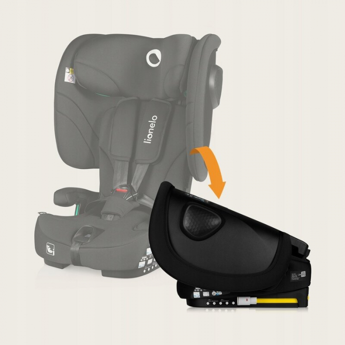 Scaun auto pliabil, Lionelo, Nelly, i-Size, 76- 150 cm, Tetiera reglabila in 15 pozitii, Spatar reglabil in 4 pozitii, Sisteme de fixare Isofix si Top Tether, Sezut lat si confortabil, Conform cu ECE  [35]