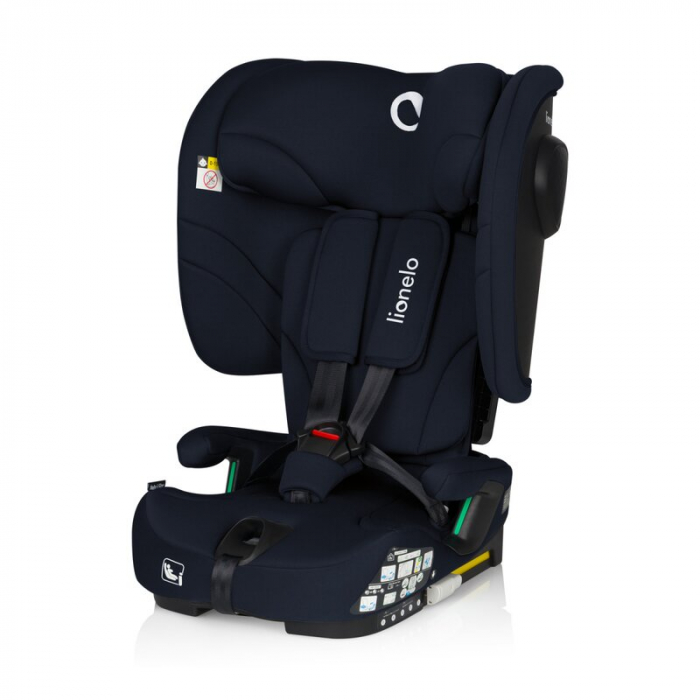 Scaun auto pliabil, Lionelo, Nelly, i-Size, 76- 150 cm, Tetiera reglabila in 15 pozitii, Spatar reglabil in 4 pozitii, Sisteme de fixare Isofix si Top Tether, Sezut lat si confortabil, Conform cu ECE  [4]