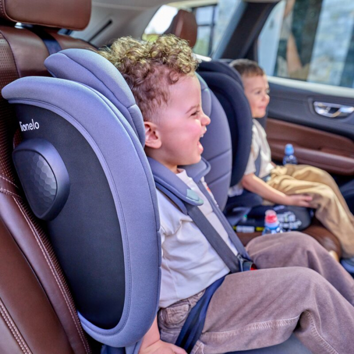Scaun auto pliabil, Lionelo, Nelly, i-Size, 76- 150 cm, Tetiera reglabila in 15 pozitii, Spatar reglabil in 4 pozitii, Sisteme de fixare Isofix si Top Tether, Sezut lat si confortabil, Conform cu ECE  [27]