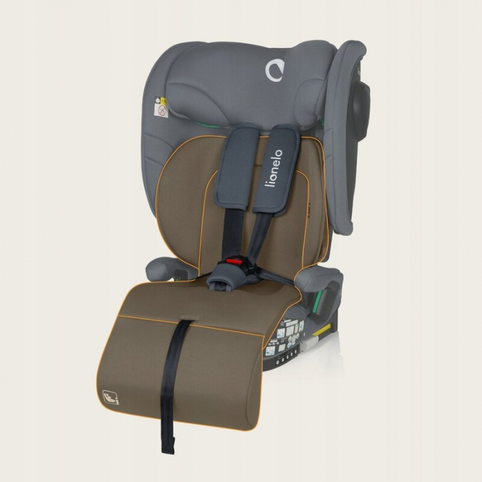 Scaun auto pliabil, Lionelo, Nelly, i-Size, 76- 150 cm, Tetiera reglabila in 15 pozitii, Spatar reglabil in 4 pozitii, Sisteme de fixare Isofix si Top Tether, Sezut lat si confortabil, Conform cu ECE  [33]