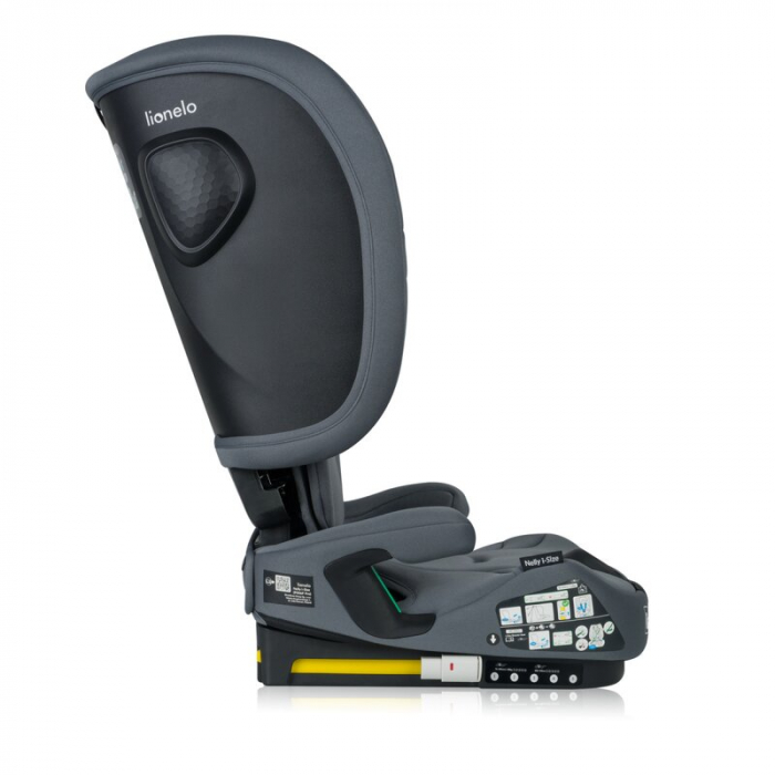 Scaun auto pliabil, Lionelo, Nelly, i-Size, 76- 150 cm, Tetiera reglabila in 15 pozitii, Spatar reglabil in 4 pozitii, Sisteme de fixare Isofix si Top Tether, Sezut lat si confortabil, Conform cu ECE  [17]