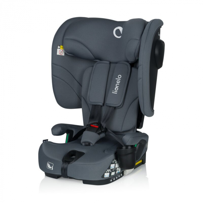 Scaun auto pliabil, Lionelo, Nelly, i-Size, 76- 150 cm, Tetiera reglabila in 15 pozitii, Spatar reglabil in 4 pozitii, Sisteme de fixare Isofix si Top Tether, Sezut lat si confortabil, Conform cu ECE  [5]