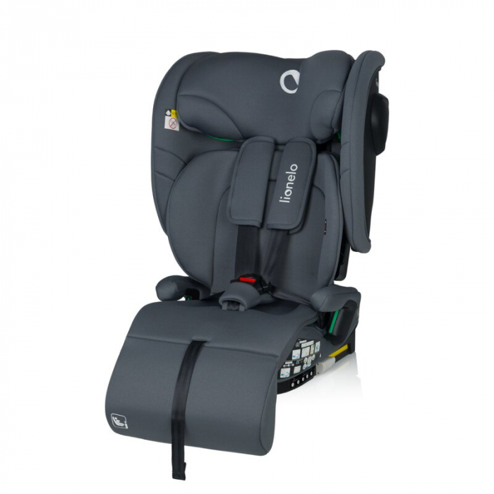 Scaun auto pliabil, Lionelo, Nelly, i-Size, 76- 150 cm, Tetiera reglabila in 15 pozitii, Spatar reglabil in 4 pozitii, Sisteme de fixare Isofix si Top Tether, Sezut lat si confortabil, Conform cu ECE  [6]
