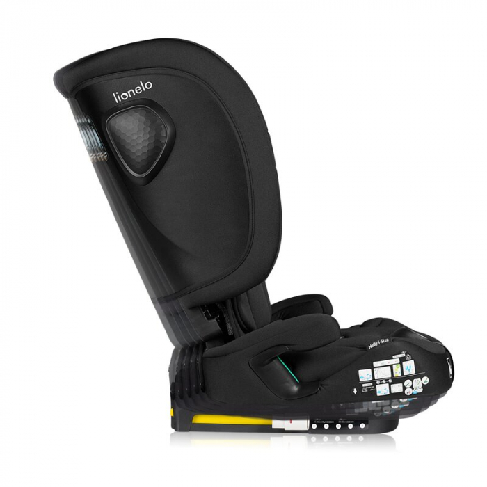 Scaun auto pliabil, Lionelo, Nelly, i-Size, 76- 150 cm, Tetiera reglabila in 15 pozitii, Spatar reglabil in 4 pozitii, Sisteme de fixare Isofix si Top Tether, Sezut lat si confortabil, Conform cu ECE  [19]