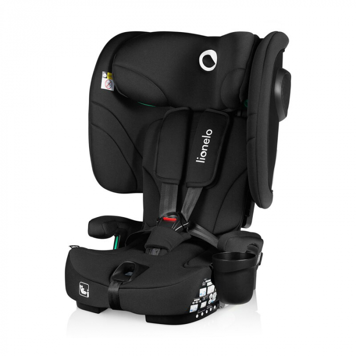 Scaun auto pliabil, Lionelo, Nelly, i-Size, 76- 150 cm, Tetiera reglabila in 15 pozitii, Spatar reglabil in 4 pozitii, Sisteme de fixare Isofix si Top Tether, Sezut lat si confortabil, Conform cu ECE  [5]