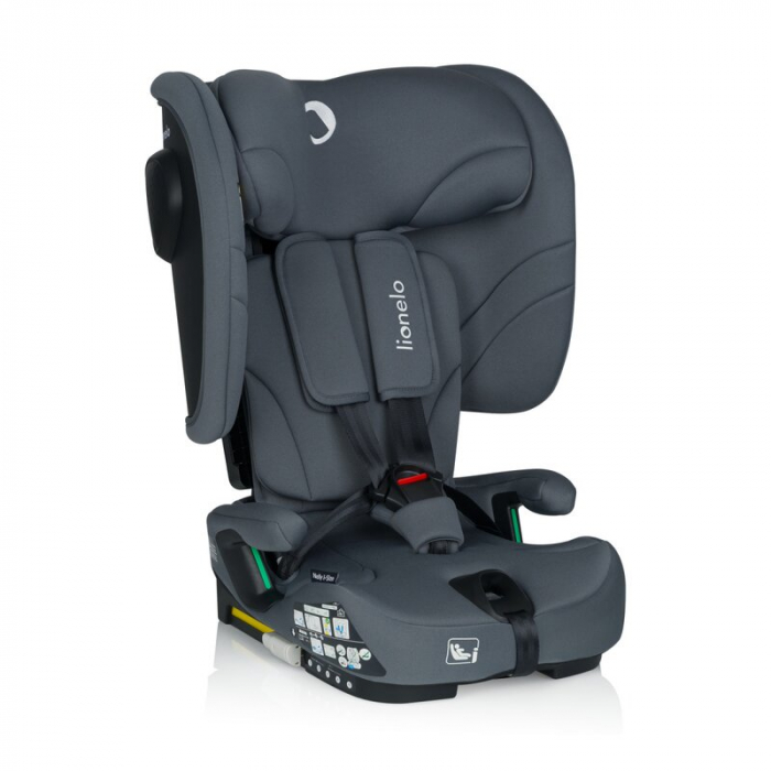 Scaun auto pliabil, Lionelo, Nelly, i-Size, 76- 150 cm, Tetiera reglabila in 15 pozitii, Spatar reglabil in 4 pozitii, Sisteme de fixare Isofix si Top Tether, Sezut lat si confortabil, Conform cu ECE  [1]
