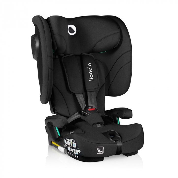 Scaun auto pliabil, Lionelo, Nelly, i-Size, 76- 150 cm, Tetiera reglabila in 15 pozitii, Spatar reglabil in 4 pozitii, Sisteme de fixare Isofix si Top Tether, Sezut lat si confortabil, Conform cu ECE  [1]