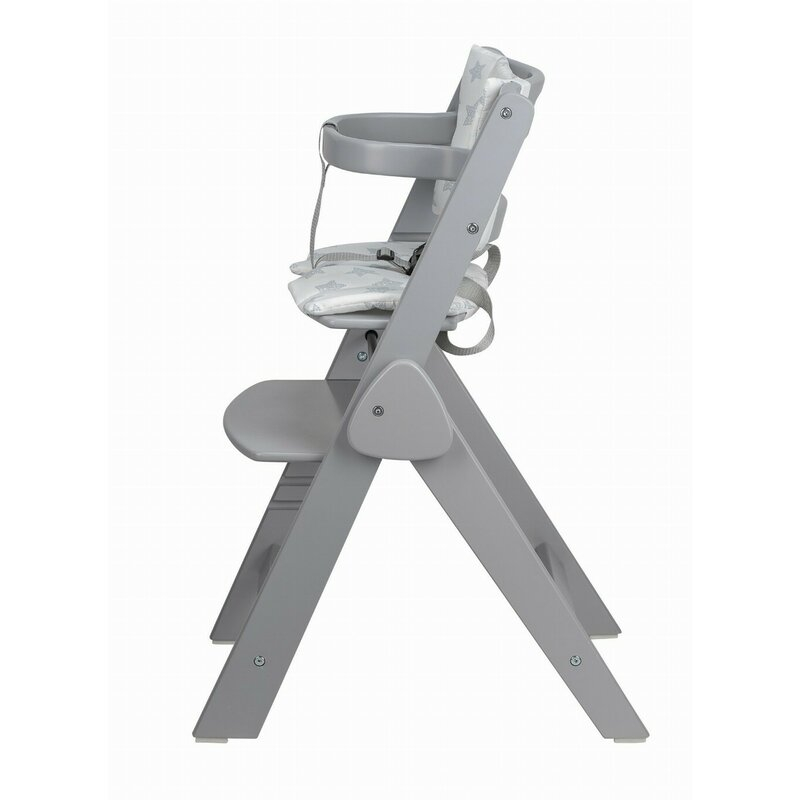 Scaun de masa, FreeON, Finny Fold, 6 luni - 15 Kg, Reglabil pe inaltime, Pernuta, Pliabil, Gray [2]