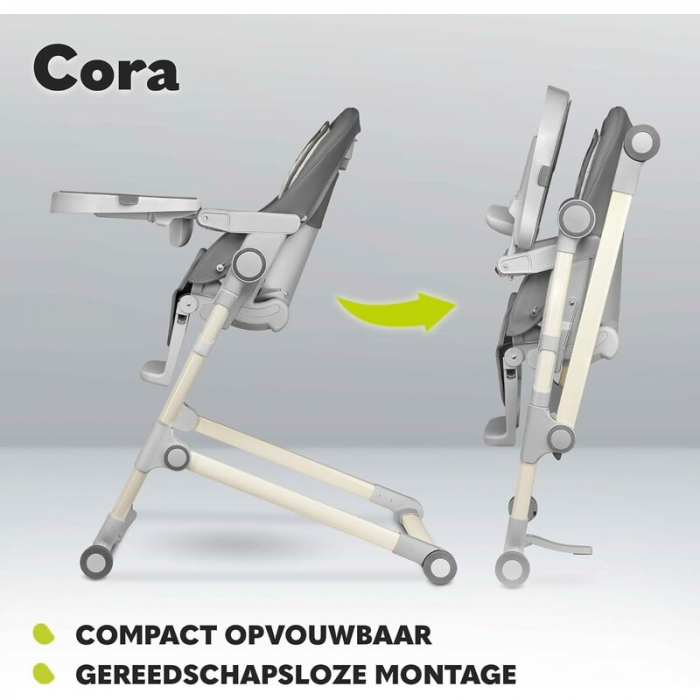 Scaun de masa, Lionelo, Cora Plus, Multifunctional, Reglabil in 4 pozitii pe inaltime, Spatar reglabil in 3 pozitii, Cu bara de jucarii, Pliabil, Conform cu standardul european de securitate EN14988,  [18]