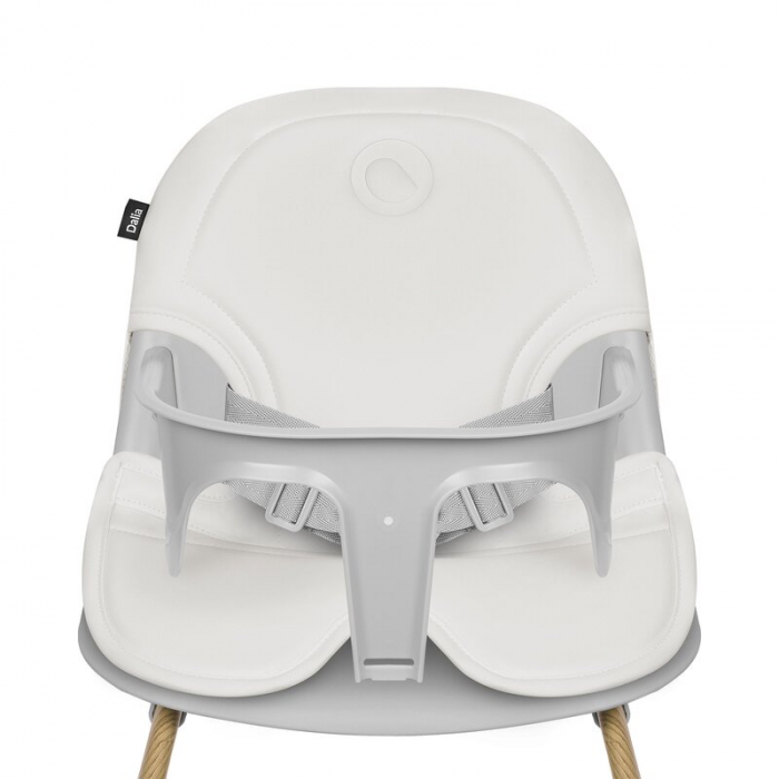 Scaun de masa, Lionelo, Dalia, 2 in 1, Transformabil, Cu 2 suporturi pentru picioare, Cu tavita detasabila, Sustine 60 kg, 6 luni+, Conform cu EN14988, Gri [8]