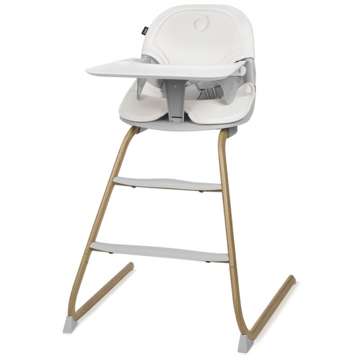 Scaun de masa, Lionelo, Dalia, 2 in 1, Transformabil, Cu 2 suporturi pentru picioare, Cu tavita detasabila, Sustine 60 kg, 6 luni+, Conform cu EN14988, Gri [1]