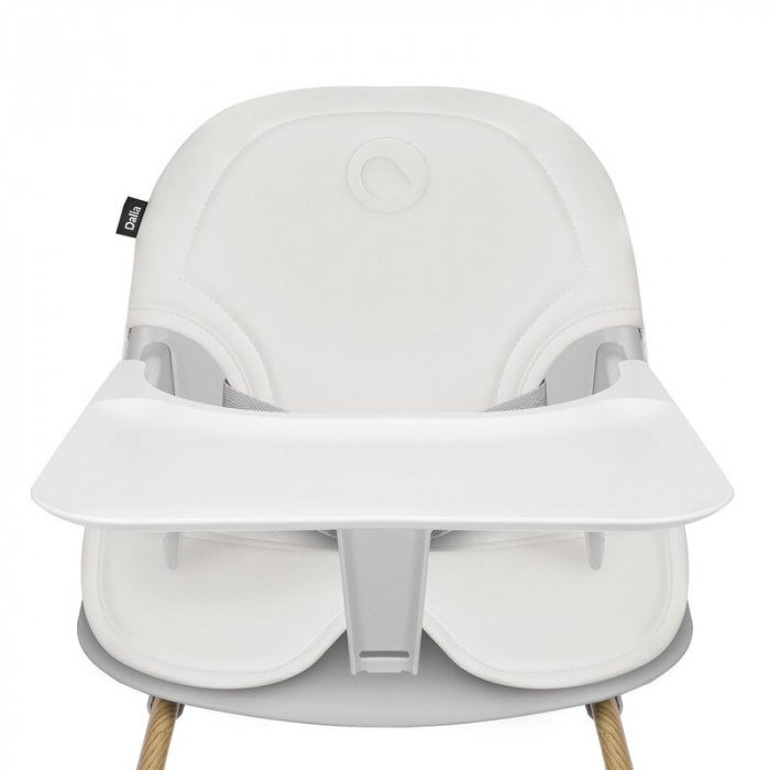 Scaun de masa, Lionelo, Dalia, 2 in 1, Transformabil, Cu 2 suporturi pentru picioare, Cu tavita detasabila, Sustine 60 kg, 6 luni+, Conform cu EN14988, Gri [9]
