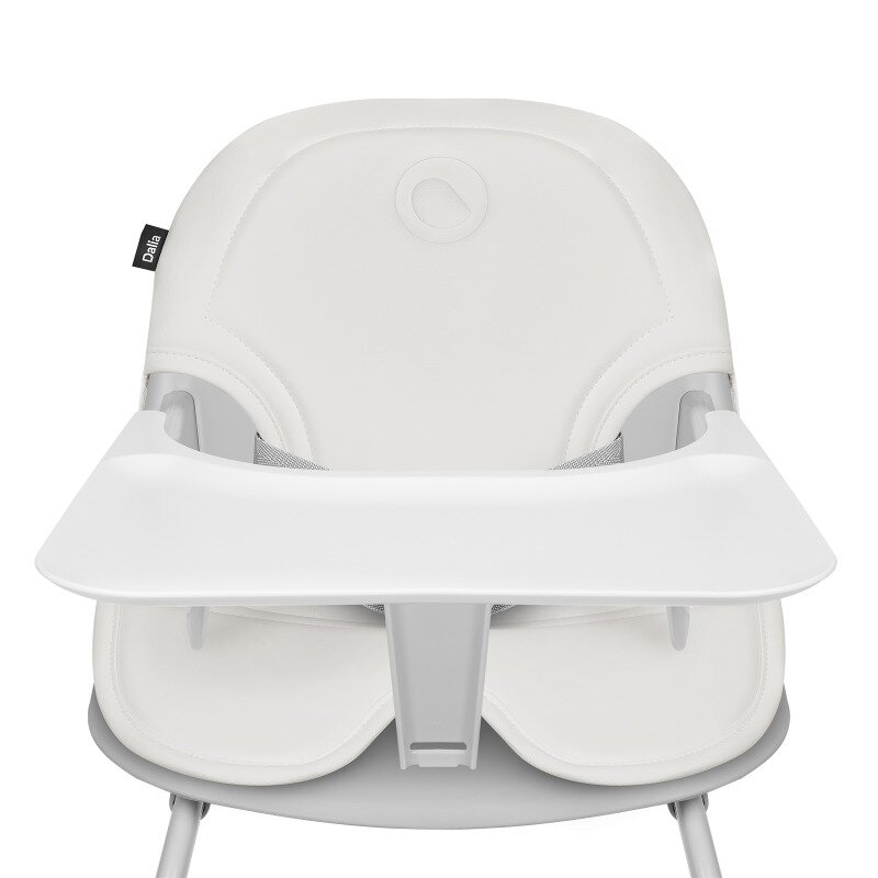 Scaun de masa, Lionelo, Dalia, 2 in 1, Transformabil, Cu 2 suporturi pentru picioare, Cu tavita detasabila, Sustine 60 kg, 6 luni+, Conform cu EN14988, Gri Stone [17]