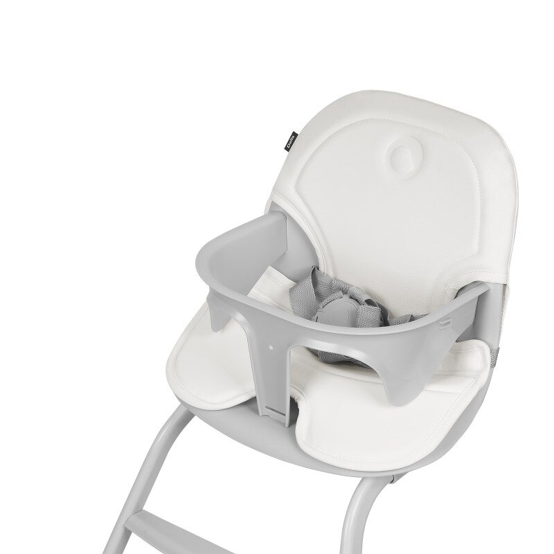 Scaun de masa, Lionelo, Dalia, 2 in 1, Transformabil, Cu 2 suporturi pentru picioare, Cu tavita detasabila, Sustine 60 kg, 6 luni+, Conform cu EN14988, Gri Stone [15]