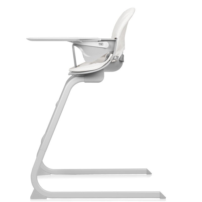 Scaun de masa, Lionelo, Dalia, 2 in 1, Transformabil, Cu 2 suporturi pentru picioare, Cu tavita detasabila, Sustine 60 kg, 6 luni+, Conform cu EN14988, Gri Stone [7]