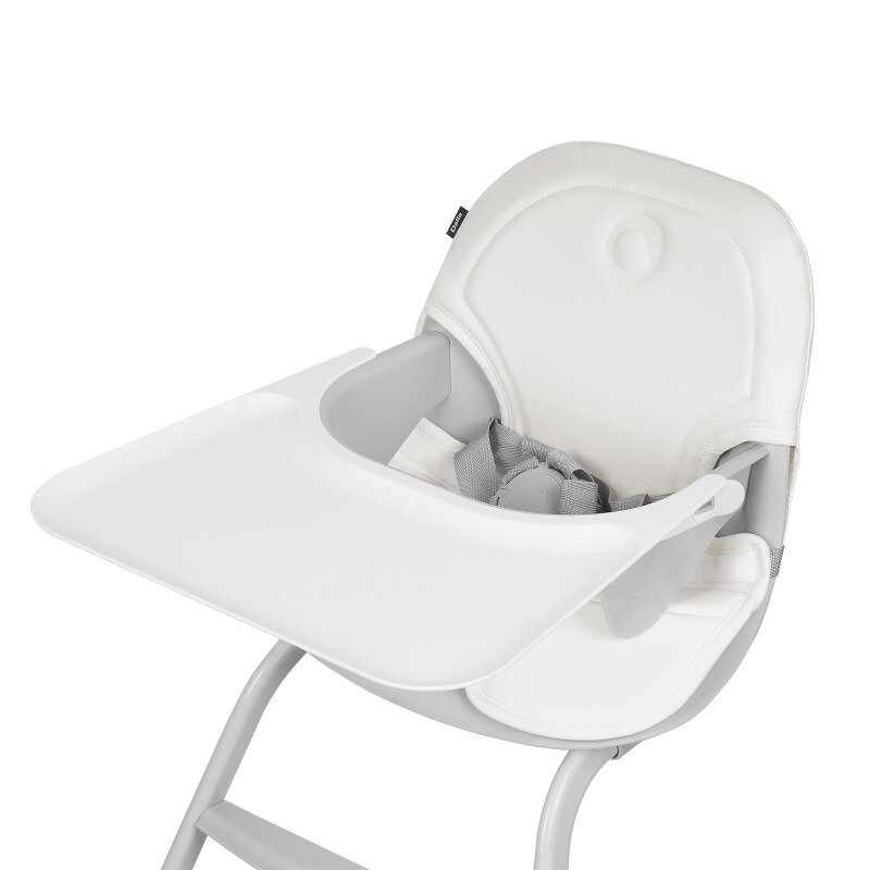 Scaun de masa, Lionelo, Dalia, 2 in 1, Transformabil, Cu 2 suporturi pentru picioare, Cu tavita detasabila, Sustine 60 kg, 6 luni+, Conform cu EN14988, Gri Stone [10]