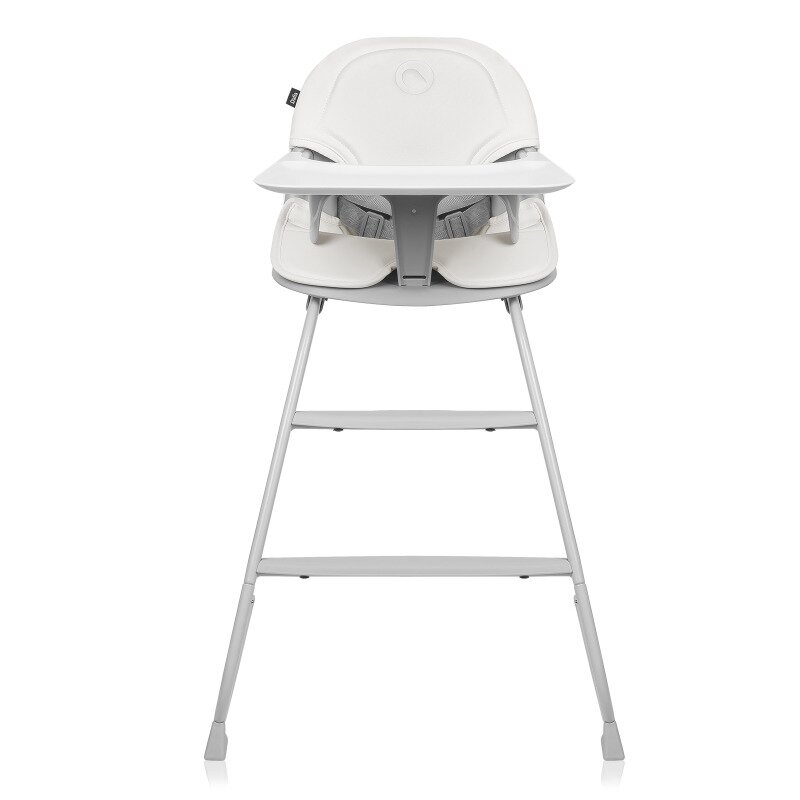 Scaun de masa, Lionelo, Dalia, 2 in 1, Transformabil, Cu 2 suporturi pentru picioare, Cu tavita detasabila, Sustine 60 kg, 6 luni+, Conform cu EN14988, Gri Stone [11]