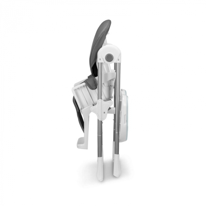 Scaun de masa, Lionelo, Linn Plus, Reglabil, 6 Pozitii pe inaltime, Spatar reglabil in 3 pozitii, Din metal, Conform cu standardul europeane de securitate EN14988, Gri [30]