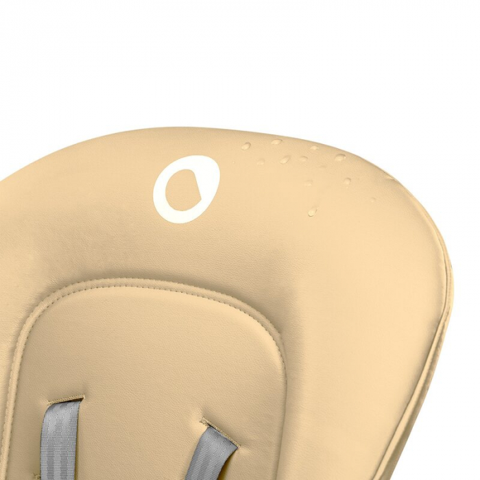 Scaun de masa, Lionelo, Linn Plus, Reglabil, 6 Pozitii pe inaltime, Spatar reglabil in 3 pozitii, Din metal, Conform cu standardul europeane de securitate EN14988, Bej [8]