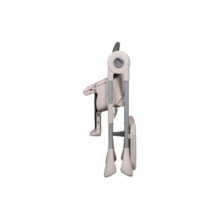 Scaun de masa, Lionelo, Zanna, Reglabil, 4 Pozitii pe inaltime, Spatar reglabil in 3 pozitii, Pliabil, din Metal, Conform cu standardul european de securitate EN14988, Gri [19]