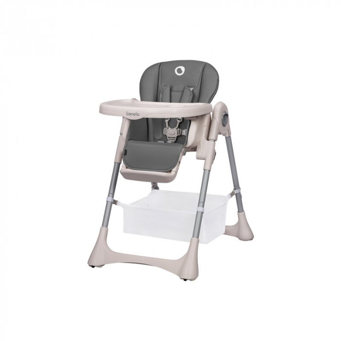 Scaun de masa, Lionelo, Zanna, Reglabil, 4 Pozitii pe inaltime, Spatar reglabil in 3 pozitii, Pliabil, din Metal, Conform cu standardul european de securitate EN14988, Gri [5]