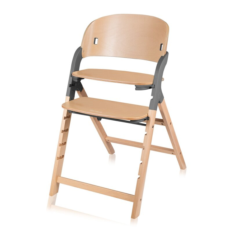 Scaun de masa multifunctional Megan, Lionelo, Din lemn de fag, 6 luni- adult, Reglabil pe inaltime, Husa impermeabila, Tavita silicon, Suport de picioare reglabil, Greutate maxima 110 Kg, Gri [8]