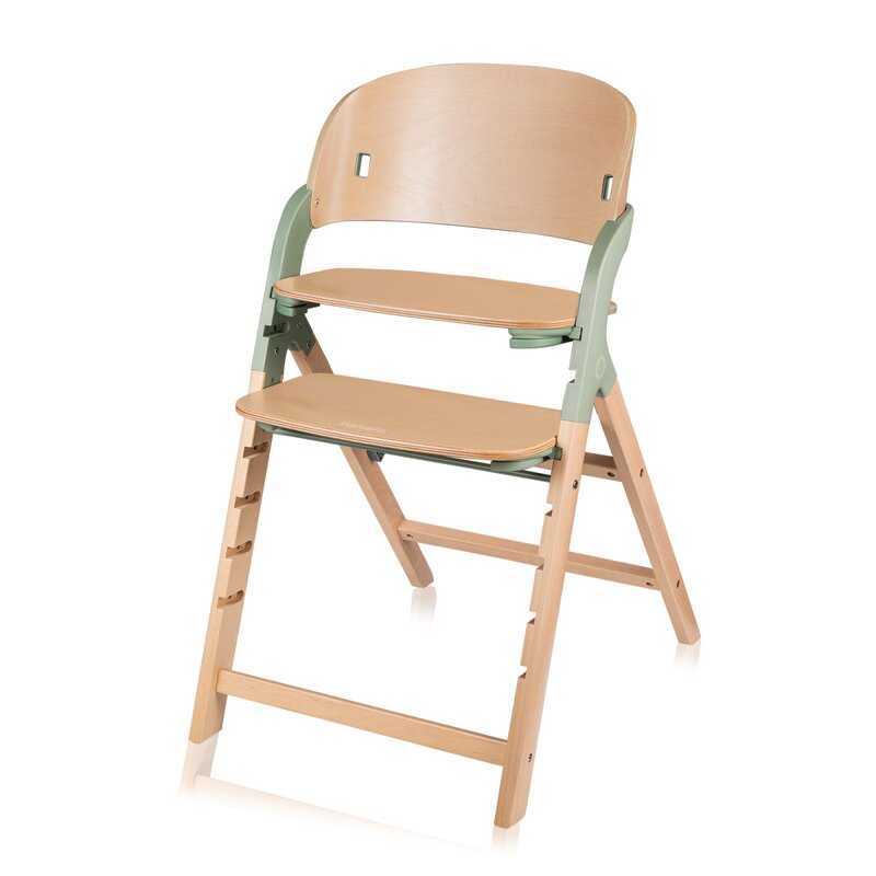 Scaun de masa multifunctional Megan, Lionelo, Din lemn de fag, 6 luni- adult, Reglabil pe inaltime, Husa impermeabila, Tavita silicon, Suport de picioare reglabil, Greutate maxima 110 Kg, Verde [9]