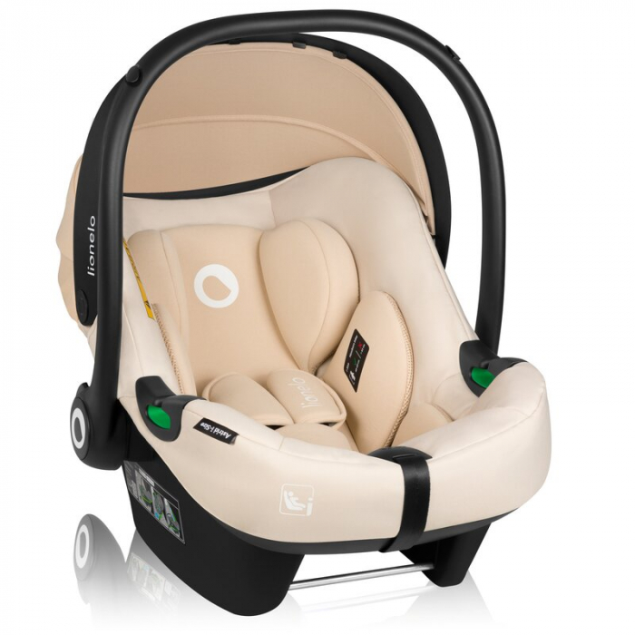 Scoica auto, Lionelo, i-Size Astrid, 0-13 Kg, 40-87 cm, Cu maner si capotina reglabile, Cu protectie laterala avansata, Salteluta confortabila, Testat ADAC, Conform cu standardul european de securitat [6]