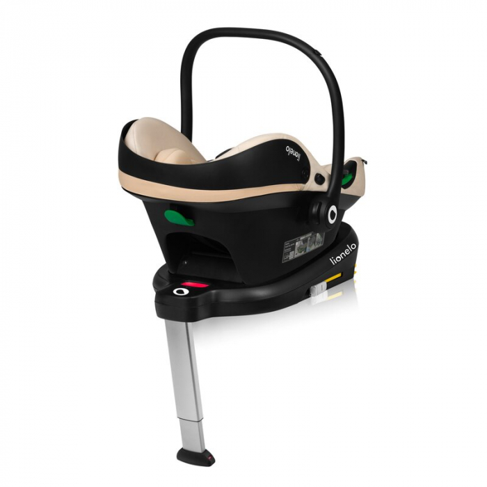 Scoica auto, Lionelo, i-Size Astrid, 0-13 Kg, 40-87 cm, Cu maner si capotina reglabile, Cu protectie laterala avansata, Salteluta confortabila, Testat ADAC, Conform cu standardul european de securitat [17]
