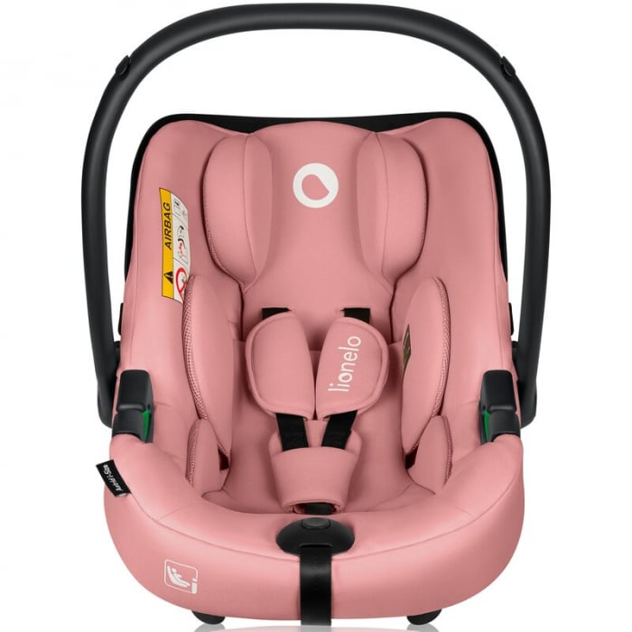 Scoica auto, Lionelo, i-Size Astrid, 0-13 Kg, 40-87 cm, Cu maner si capotina reglabile, Cu protectie laterala avansata, Salteluta confortabila, Testat ADAC, Conform cu standardul european de securitat [9]