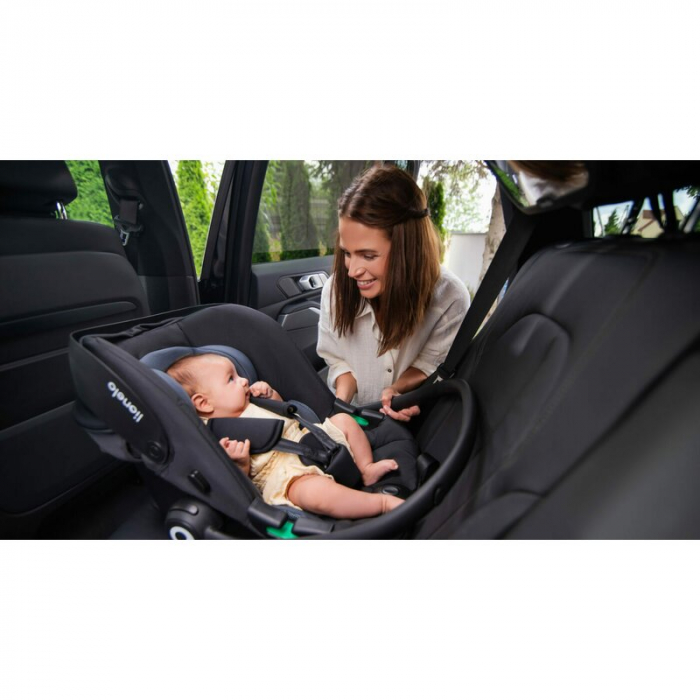 Scoica auto, Lionelo, i-Size Astrid, 0-13 Kg, 40-87 cm, Cu maner si capotina reglabile, Cu protectie laterala avansata, Salteluta confortabila, Testat ADAC, Conform cu standardul european de securitat [16]