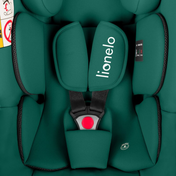 Scoica auto, Lionelo, i-Size Astrid, Include baza Isofix, 0-13 Kg, 40-87 cm, Cu maner si capotina reglabile, Cu protectie laterala avansata, Salteluta confortabila, Testat ADAC, Conform cu R129, Verde [9]