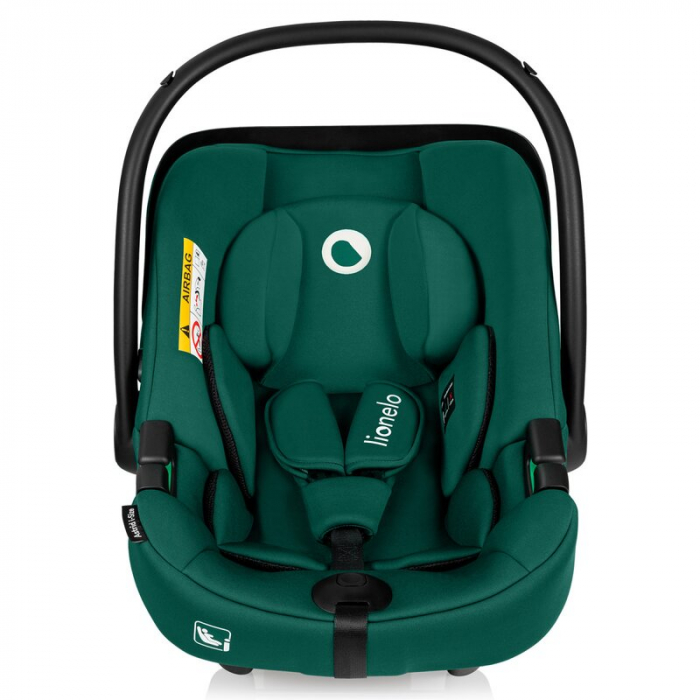 Scoica auto, Lionelo, i-Size Astrid, Include baza Isofix, 0-13 Kg, 40-87 cm, Cu maner si capotina reglabile, Cu protectie laterala avansata, Salteluta confortabila, Testat ADAC, Conform cu R129, Verde [5]