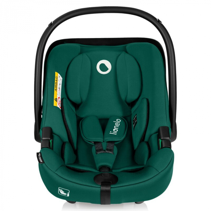 Scoica auto, Lionelo, i-Size Astrid, Include baza Isofix, 0-13 Kg, 40-87 cm, Cu maner si capotina reglabile, Cu protectie laterala avansata, Salteluta confortabila, Testat ADAC, Conform cu R129, Verde [2]