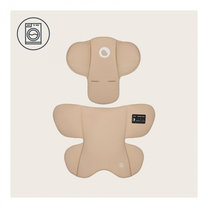 Scoica auto, Lionelo, i-Size Astrid, Include baza Isofix, 0-13 Kg, 40-87 cm, Cu maner si capotina reglabile, Cu protectie laterala avansata, Salteluta confortabila, Testat ADAC, Conform cu R129, Bej [25]