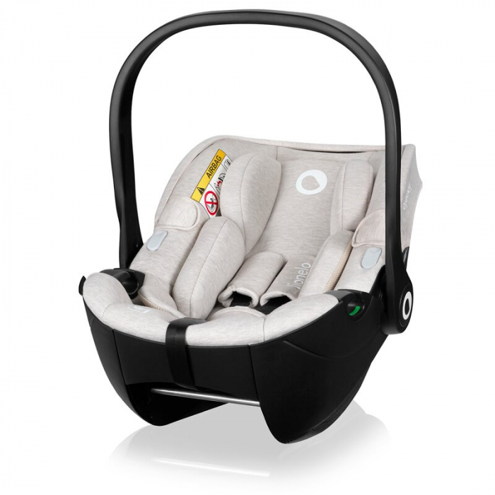 Scoica auto, Lionelo, Moxie, i-Size, 40-87 cm, Tetiera reglabila, intarita cu spuma de memorie, Carcasa ventilata, Din bambus, Protectie avansata, Conform cu R129, Bej [6]