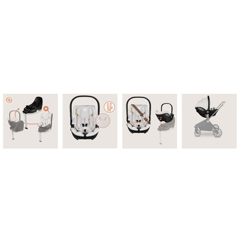 Scoica auto, Lionelo, Moxie, i-Size, 40-87 cm, Tetiera reglabila, intarita cu spuma de memorie, Carcasa ventilata, Din bambus, Protectie avansata, Conform cu R129, Mov [23]