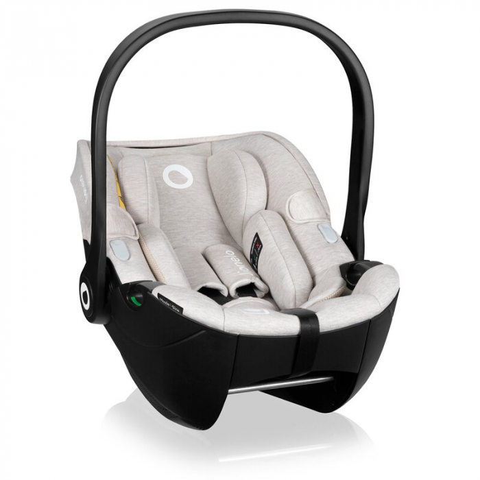 Scoica auto, Lionelo, Moxie, i-Size, 40-87 cm, Tetiera reglabila, intarita cu spuma de memorie, Carcasa ventilata, Din bambus, Protectie avansata, Conform cu R129, Bej [7]