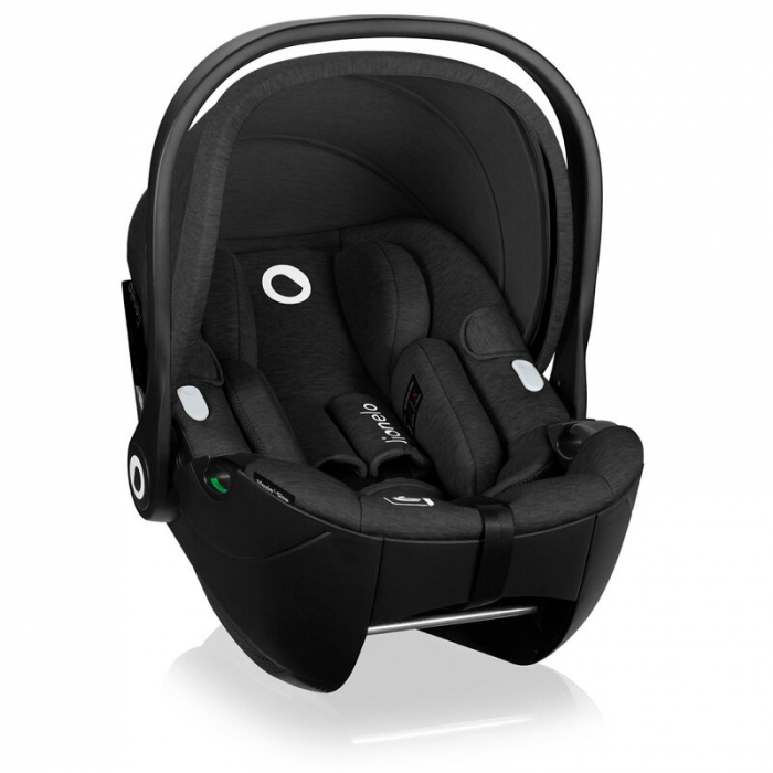 Scoica auto, Lionelo, Moxie, i-Size, 40-87 cm, Tetiera reglabila, intarita cu spuma de memorie, Carcasa ventilata, Din bambus, Protectie avansata, Conform cu R129, Negru [8]