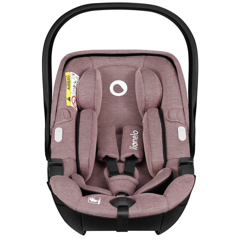 Scoica auto, Lionelo, Moxie, i-Size, 40-87 cm, Tetiera reglabila, intarita cu spuma de memorie, Carcasa ventilata, Din bambus, Protectie avansata, Conform cu R129, Mov [7]