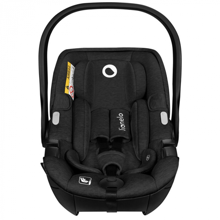 Scoica auto, Lionelo, Moxie, i-Size, 40-87 cm, Tetiera reglabila, intarita cu spuma de memorie, Carcasa ventilata, Din bambus, Protectie avansata, Conform cu R129, Negru [9]