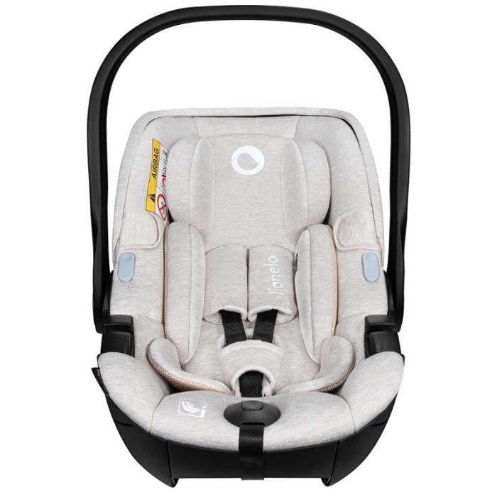 Scoica auto, Lionelo, Moxie, i-Size, 40-87 cm, Tetiera reglabila, intarita cu spuma de memorie, Carcasa ventilata, Din bambus, Protectie avansata, Conform cu R129, Bej [9]