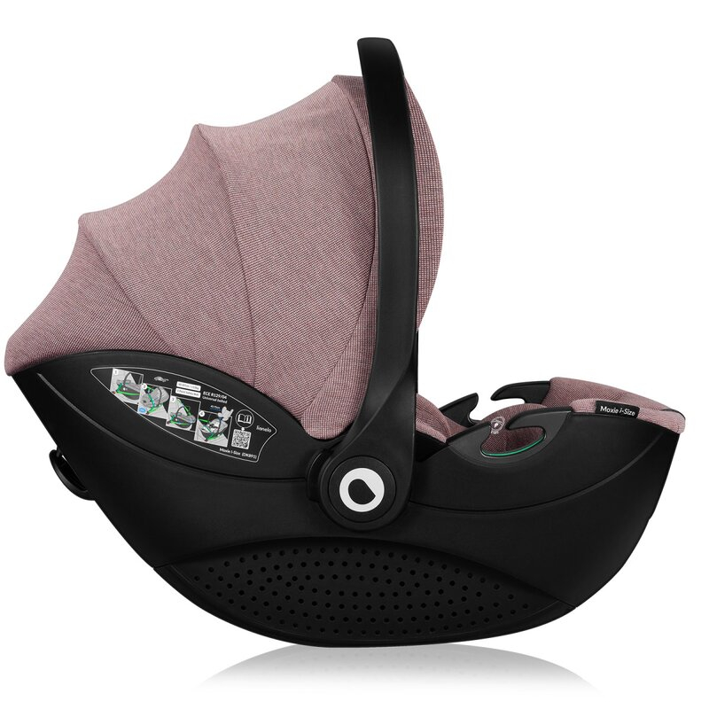 Scoica auto, Lionelo, Moxie, i-Size, Include baza rotativa 360 cu picior de fixare, 40-87 cm, Tetiera reglabila, intarita cu spuma de memorie, Carcasa ventilata, Din bambus, Protectie avansata, Confor [11]