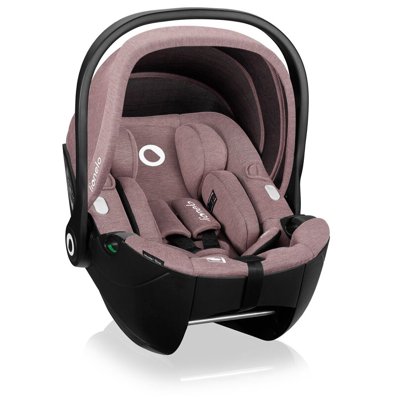 Scoica auto, Lionelo, Moxie, i-Size, Include baza rotativa 360 cu picior de fixare, 40-87 cm, Tetiera reglabila, intarita cu spuma de memorie, Carcasa ventilata, Din bambus, Protectie avansata, Confor [8]
